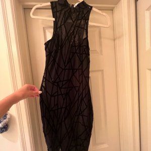Midi black dress